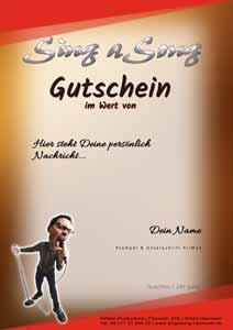 Gesangsaufnahme im Tonstudio - die originelle Geschenkidee Eine ganz besondere Geschenkidee: Gutschein für Sing a Song